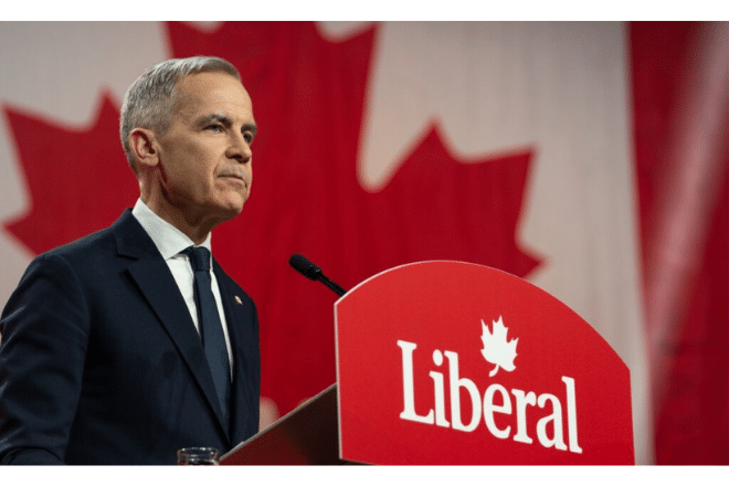Liberal Party now led by Prime Minister Mark Carney
