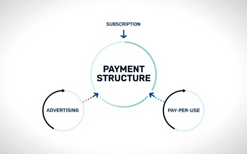 A hybrid payment structure