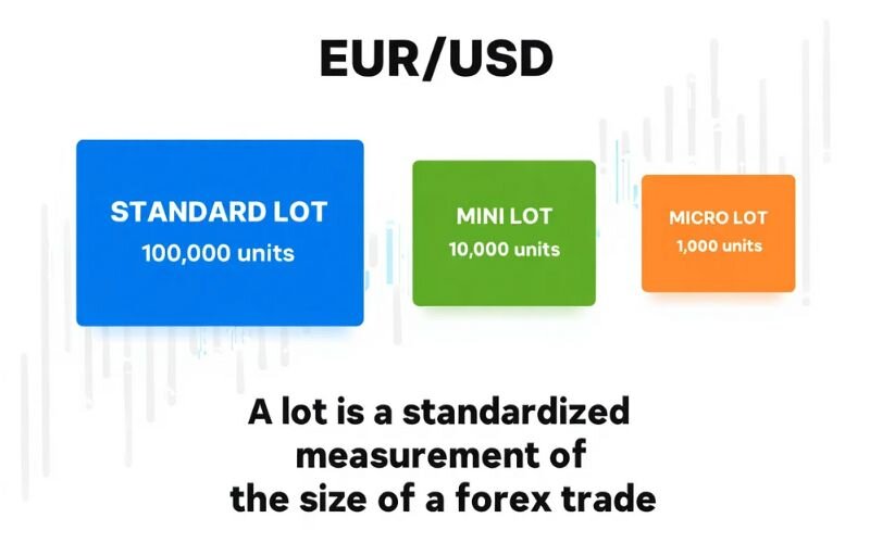A lot is a standardized measurement of the size of a forex trade