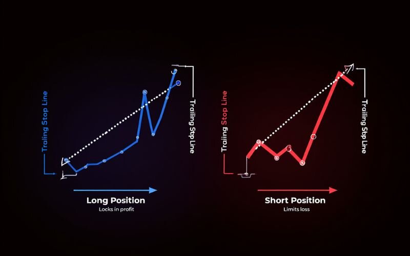 A trailing stop loss order is the most common form of trailing stop