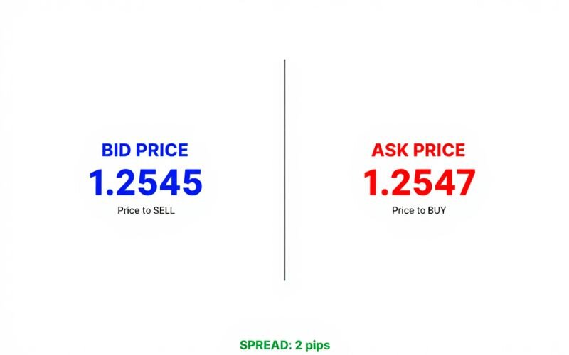 Ask price vs bid price