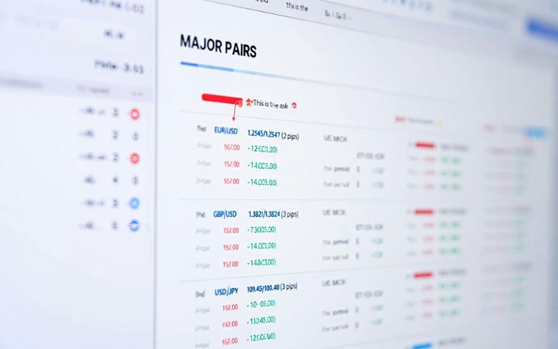 Bid, ask, and spread in action