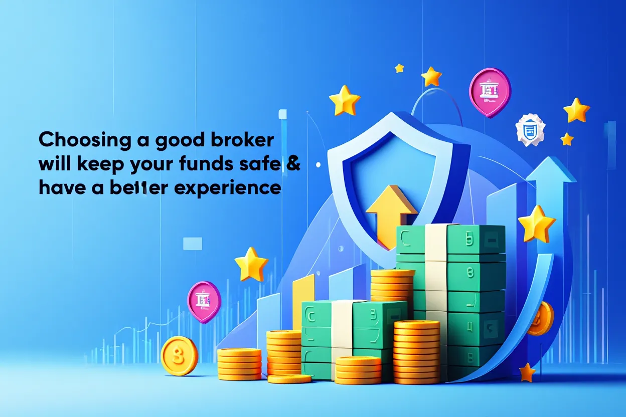 Choosing a good broker will keep your funds safe & have a better experience