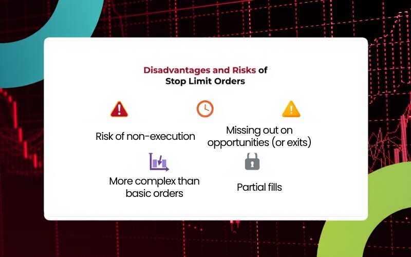 Disadvantages and risks of a stop limit order