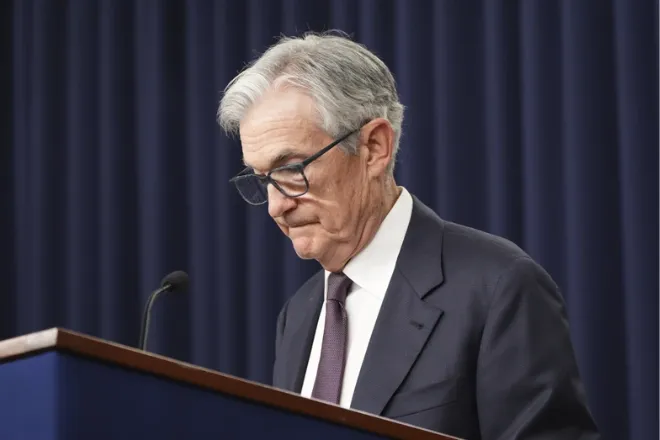 Federal Reserve Chairman Jerome Powell speaks during a news conference following the Federal Open Market Committee meeting, Wednesday, May 7, 2025, at the Federal Reserve in Washington.