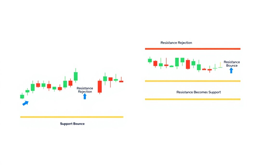 Support and resistance levels