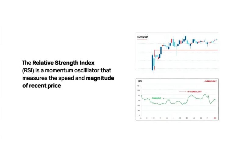 The Relative Strength Index (RSI) is a momentum oscillator that measures the speed and magnitude of recent price