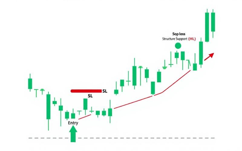 Using structure for stop-loss placement