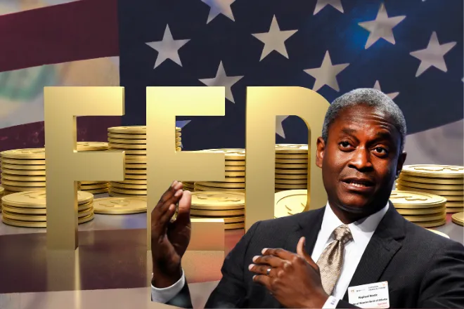 Fed’s Bostic Leans Toward Just One Rate Cut in 2025