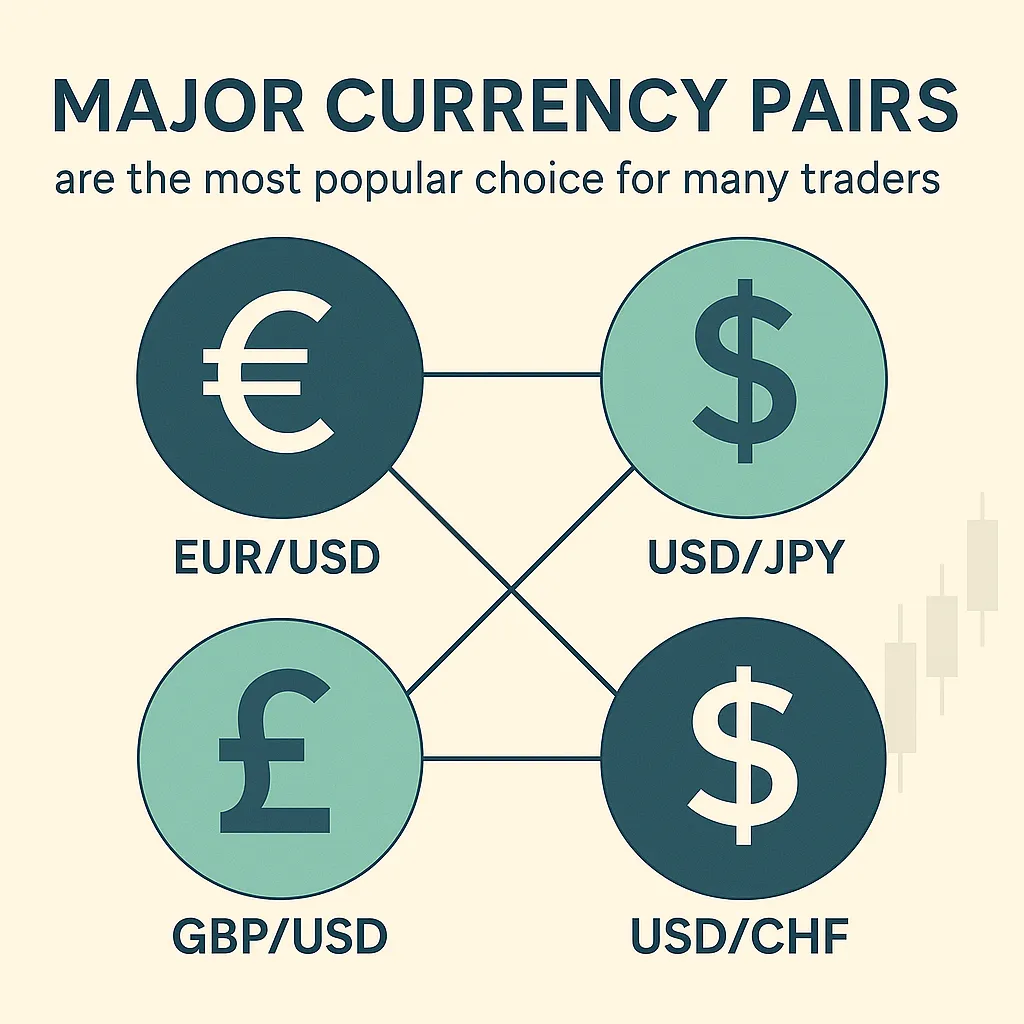 Major currency pairs are the most popular choice for many traders