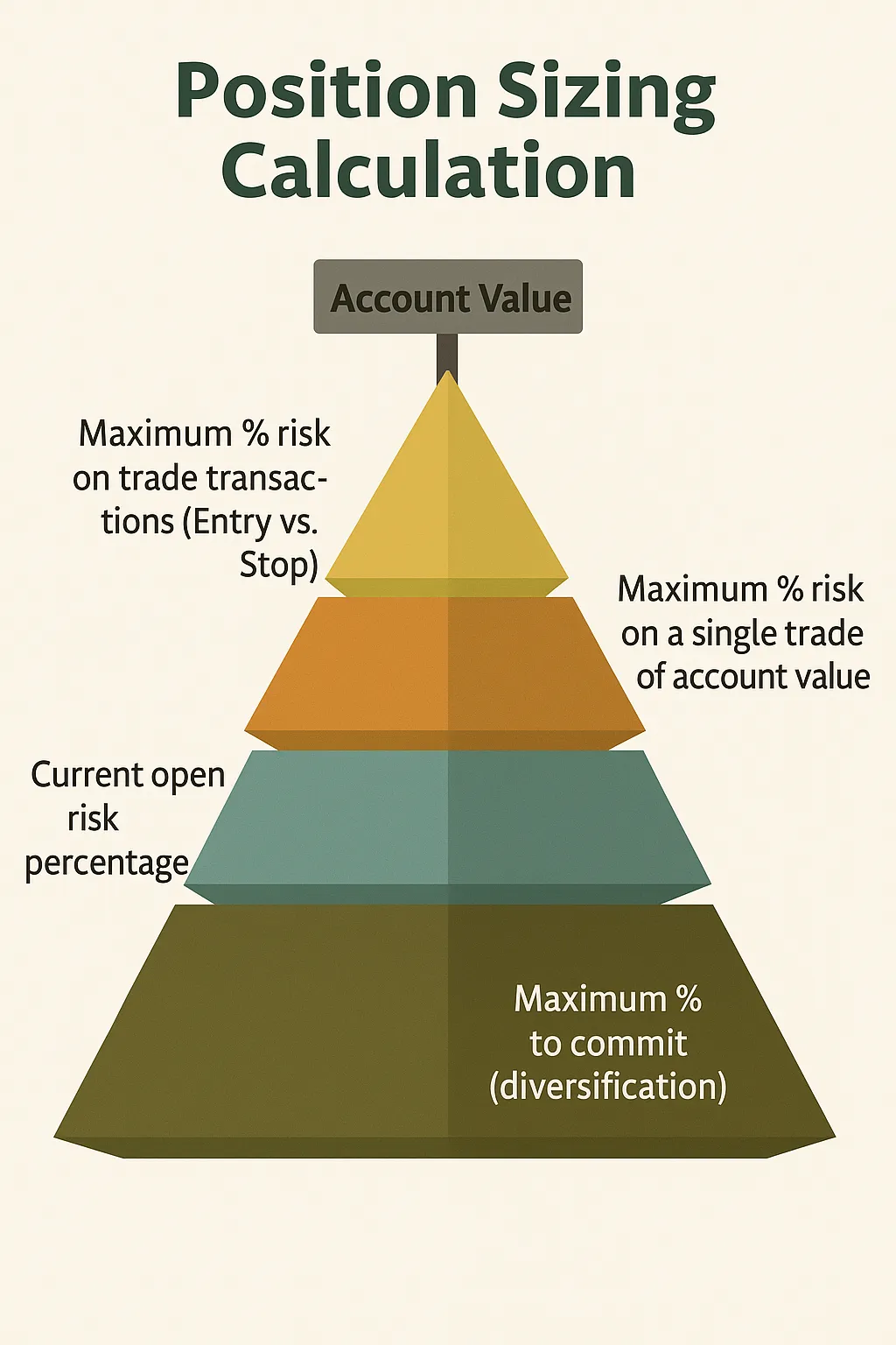 Position sizing in risk management when trading types of currency pairs in forex