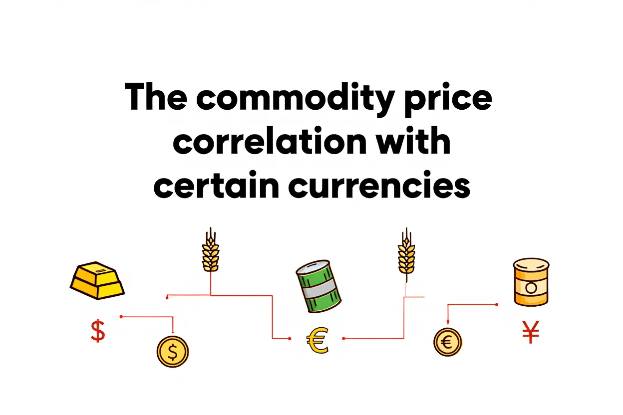The commodity price correlation with certain currencies
