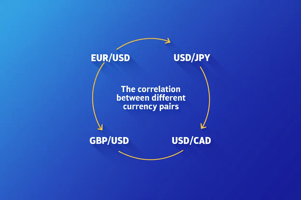 The correlation between different currency pairs