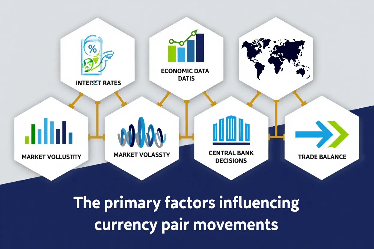 The primary factors influencing currency pair movements